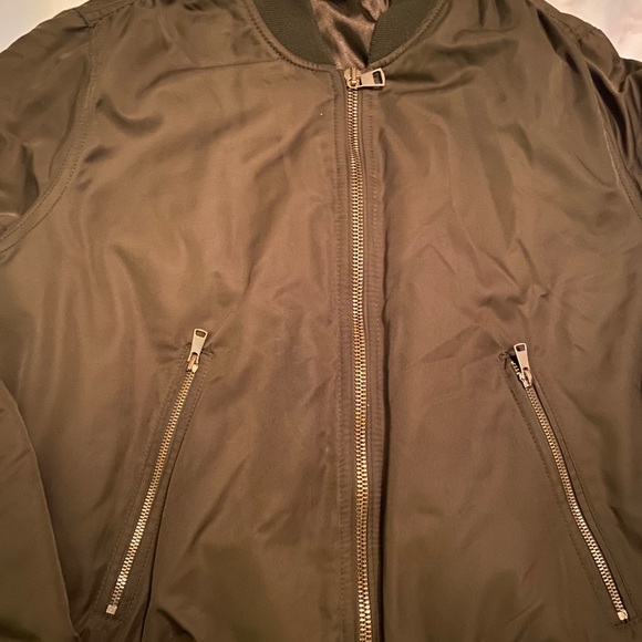 Topshop army green bomber jacket - Picture 4 of 4